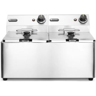 FRYTOWNICA GASTRONOMICZNA PODWÓJNA KITCHEN LINE 7KW 230V 2 X 8L - HENDI 205839