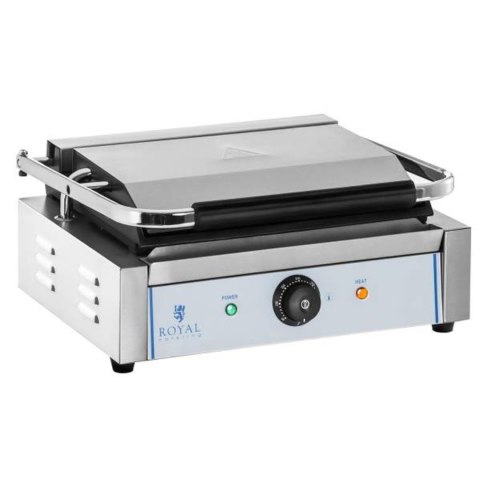 KONTAKT GRILL KONTAKTOWY DWUSTRONNY GŁADKI PANINI 2200W 230V ROYAL CATERING