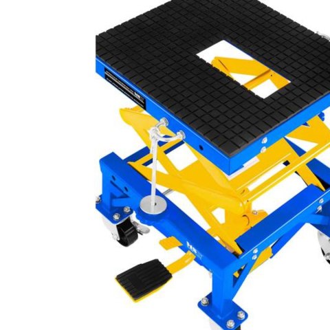 PLATFORMA WINDA PODNOŚNIK MOTOCYKLOWY MOBILNY NA KÓŁKACH DO MOTOCYKLI 135KG MSW MHB-135-PRO