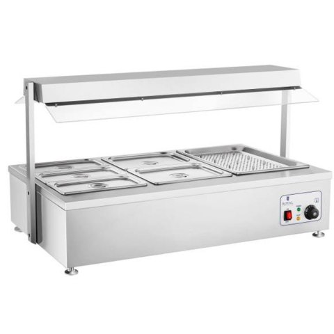 SUCHY BEMAR PODGRZEWACZ BEZ WODY WOLNOSTOJĄCY 6 X GN 150MM 55L ROYAL CATERING