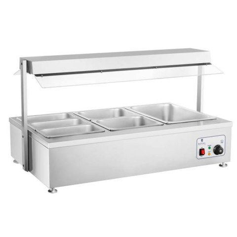 SUCHY BEMAR PODGRZEWACZ BEZ WODY WOLNOSTOJĄCY 6 X GN 150MM 55L ROYAL CATERING