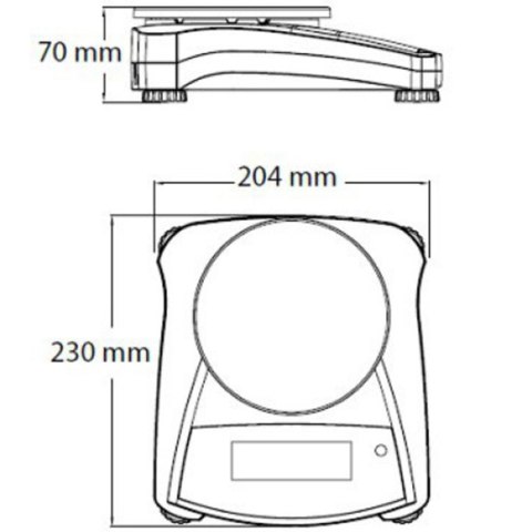 WAGA TECHNICZNA STOŁOWA PRECYZYJNA KOMPAKTOWA NAVIGATOR NV 620G / 0.01G - OHAUS NV622