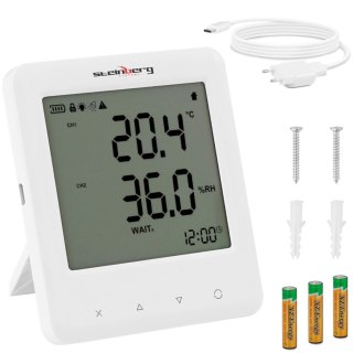 TERMOHIGROMETR MIERNIK TEMPERATURY WILGOTNOŚCI Z CZUJNIKIEM CO2 ZAKRES - 40 - 125 C 0 - 10000 PPM