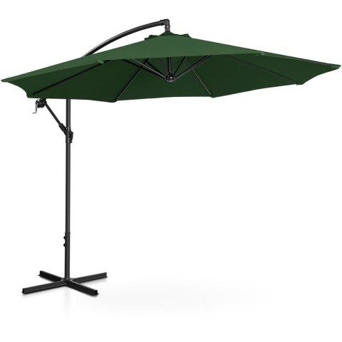 PARASOL OGRODOWY NA WYSIĘGNIKU OKRĄGŁY UCHYLNY ŚR. 300 CM ZIELONY