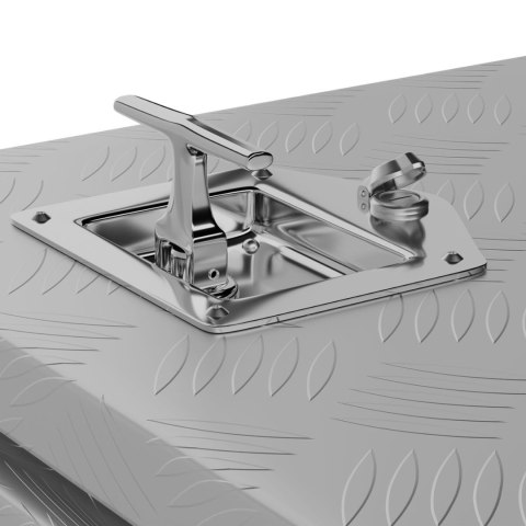 SKRZYNIA NARZĘDZIOWA TRANSPORTOWA ALUMINIOWA ZAMYKANA NA KLUCZ 119 L 91 X 45 X 44.5 CM