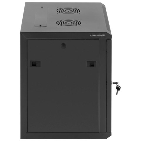 SZAFA RACK SERWEROWA SIECIOWA WISZĄCA 19'' 9U IP20 DO 60 KG 54X39X49 CM CZARNA