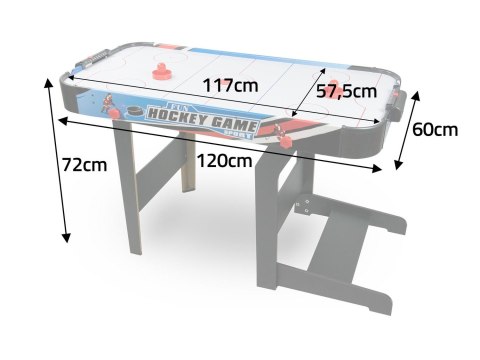 STÓŁ DO GRY CYMBERGAJ AIR HOCKEY DUŻY SKŁADANY NS-427