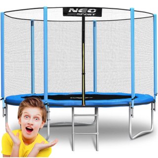 TRAMPOLINA OGRODOWA 8FT/252CM Z SIATKĄ ZEWNĘTRZNĄ I DRABINKĄ NEO-SPORT