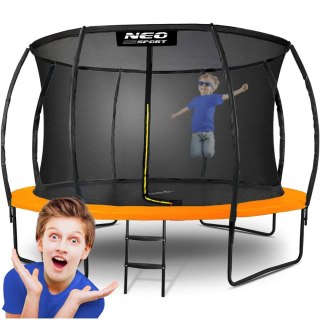 TRAMPOLINA OGRODOWA PROFILOWANA 12FT/374CM Z SIATKĄ WEWNĘTRZNĄ NEO-SPORT