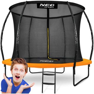 TRAMPOLINA OGRODOWA PROFILOWANA 8FT/252CM Z SIATKĄ WEWNĘTRZNĄ NEO-SPORT