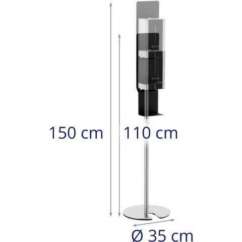 DOZOWNIK DO MYDŁA STOJĄCY BEZDOTYKOWY AUTOMATYCZNY 100-140 CM 1 L