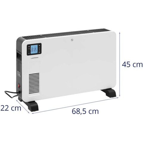 GRZEJNIK ELEKTRYCZNY KONWEKTOROWY Z PILOTEM DO 25 M2 LCD 2300 W