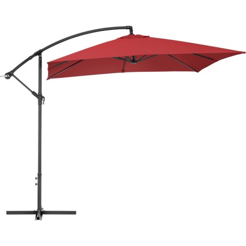 PARASOL OGRODOWY NA WYSIĘGNIKU KWADRATOWY 250 X 250 CM BORDOWY