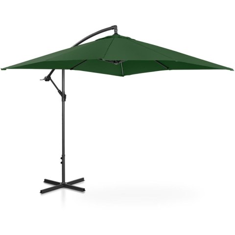 PARASOL OGRODOWY NA WYSIĘGNIKU KWADRATOWY 250 X 250 CM ZIELONY