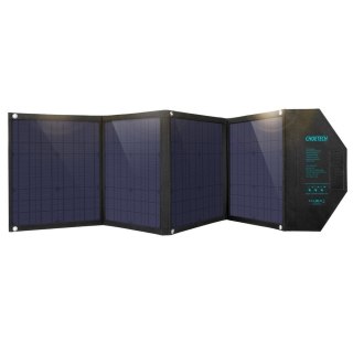 DUŻA ŁADOWARKA SOLARNA 80W ROZKŁADANA DC USB C 2XUSB PD QC CZARNA