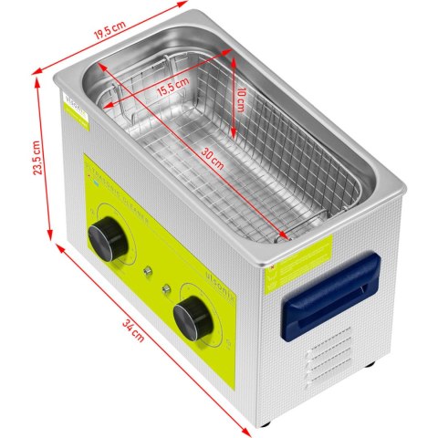 MYJKA WANNA ULTRADŹWIĘKOWA OCZYSZCZACZ 4.5 L 120 W