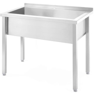 BASEN ZLEW GASTRONOMICZNY JEDNOKOMOROWY SPAWANY BUDGET LINE STAL 1000 X 600 X 850 CM - HENDI 816714