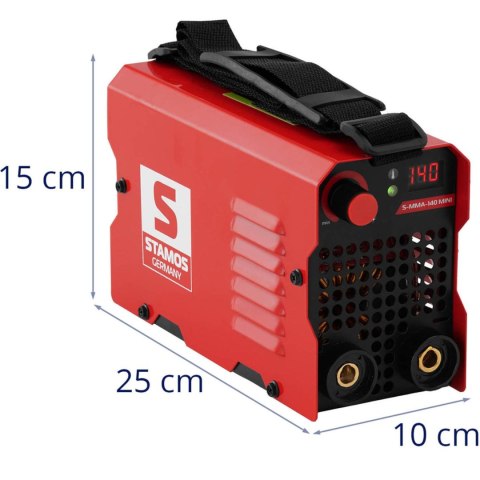 SPAWARKA INWERTOROWA MMA IGBT Z FUNKCJĄ HOT START ANTI-STICK 140 A