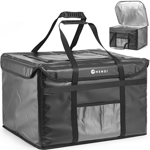 TORBA TERMICZNA DOSTAWCZA DO TRANSPORTU ŻYWNOŚCI NA 12 LUNCHBOXÓW 55 X 46 X 36 CM - HENDI 709795