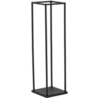 STOJAK NA DREWNO KOMINKOWE METALOWY PROSTOKĄTNY LOFT DO 30 KG 32 X 32 X 116 CM