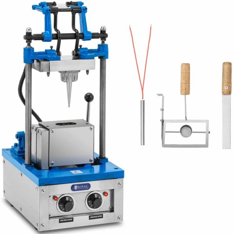 WAFLOWNICA MASZYNA DO WYPIEKU WAFLI ROŻKÓW NA LODY 50 - 60 WAFLI / GODZ. 74 X 124 MM