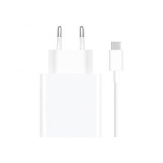 SZYBKA ŁADOWARKA SIECIOWA USB-A DO USB-C TRAVEL CHARGER COMBO 67W - BIAŁY