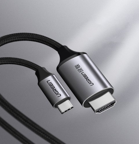 KABEL PRZEWÓD PRZEJŚCIÓWKA HDMI - USB-C 4K 60HZ 1.5M CZARNO-SZARY