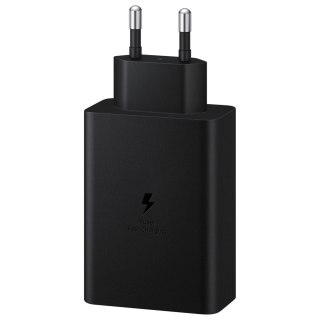 ŁADOWARKA SIECIOWA 2X USB-C I 1X USB PPS PD 65W QC 3.0 AFC FCP CZARNY