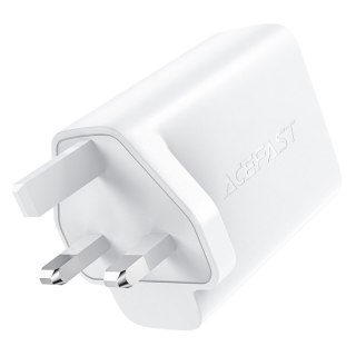 ŁADOWARKA SIECIOWA ANGIELSKA A32 GAN DWA PORTY USB-C PD 50W WTYCZKA UK CZARNY