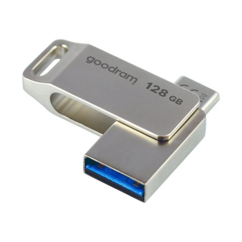 PENDRIVE 128GB DWA ZŁĄCZA USB 3.2 + USB-C OTG ODA3 SREBRNY