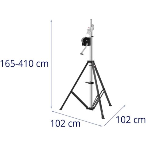 STATYW DO OŚWIETLENIA GŁOŚNIKÓW SCENICZNY DJ 165-410 CM DO 80 KG