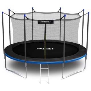 TRAMPOLINA OGRODOWA 14FT/435CM Z SIATKĄ WEWNĘTRZNĄ I DRABINKĄ NEO-SPORT