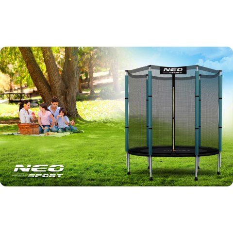 TRAMPOLINA OGRODOWA DLA DZIECI 140 CM 4,5FT NEO-SPORT