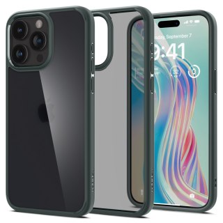 ETUI ULTRA HYBRID NA IPHONE 15 PRO CIEMNOZIELONE