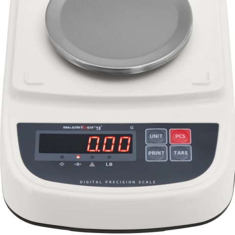 WAGA LABORATORYJNA ANALITYCZNA Z OSŁONĄ LED RS232 300G / 0.01G