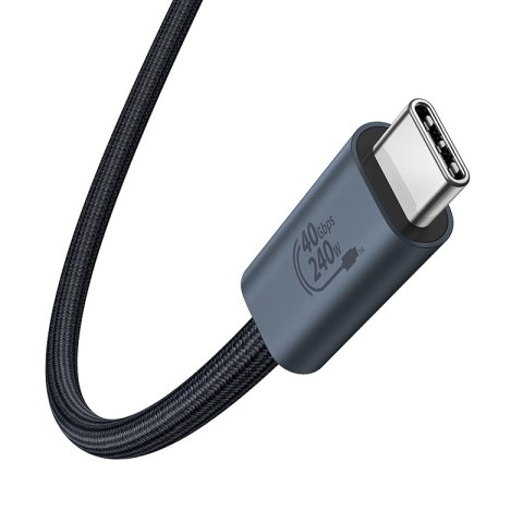 KABEL PRZEWÓD USB-C - USB-C 240W PD 8K 60HZ 40GB/S 1M CZARNY