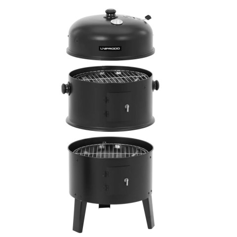 GRILL WĘDZARNICZY Z TERMOMETREM 3 POZIOMY 46.5 X 41 X 79 CM