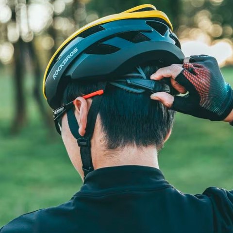 KASK ROWEROWY UNIWERSALNY REGULOWANY ROZMIAR M CZARNO-ŻÓŁTY