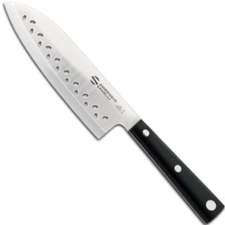 NÓŻ SZEFA KUCHNI SANTOKU ZE SZLIFEM KULOWYM DŁ. 160 MM HASAKI