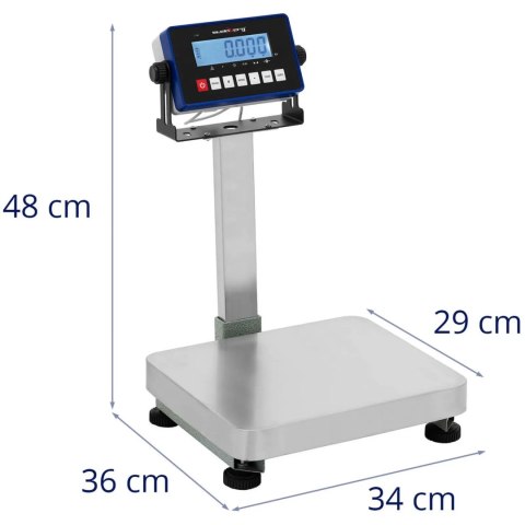 WAGA PLATFORMOWA MAGAZYNOWA KONTROLNA 29 X 34 CM 60 KG / 0.007 KG