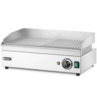 GRILL ELEKTRYCZNY PŁYTA GRILLOWA GŁADKA RYFLOWANA 527 X 404 MM 2400 W