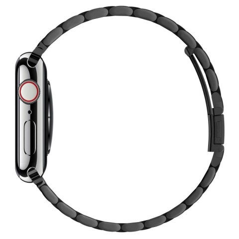 PASEK BRANSOLETA STALOWA FIT BAND DO SMARTWATCH APPLE WATCH 4-8 / SE / ULTRA CZARNA