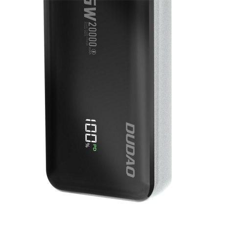 POWERBANK 20000MAH 65W 1X USB-C 2X USB-A Z WYŚWIETLACZEM CZARNY