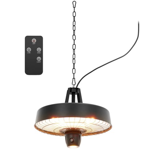 LAMPA GRZEWCZA TARASOWA NA PODCZERWIEŃ WISZĄCA Z PILOTEM 2100 W