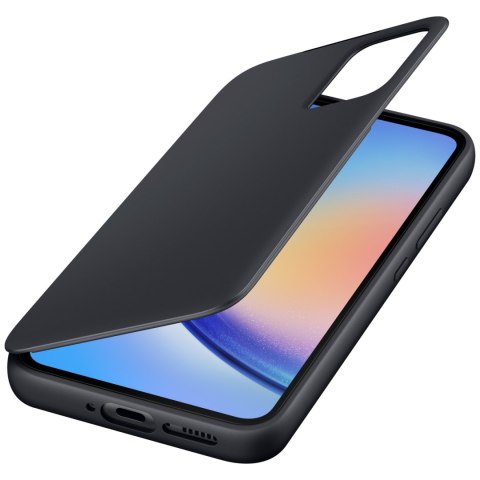 Etui pokrowiec z klapką okienkiem portfel na kartę Galaxy A34 5G Smart View Wallet czarne