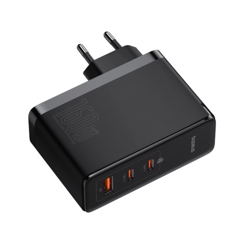 Ładowarka sieciowa PRO 160W GaN GaN5 2x USB-C / USB-A + kabel USB-C czarny