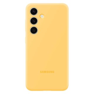 Oryginalne etui silikonowe pokrowiec do Samsung Galaxy S24 Silicone Case żółte