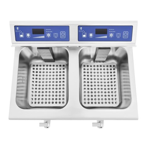 Frytownica frytkownica podwójna indukcyjna 7000W 230V Royal Catering 2x 10L