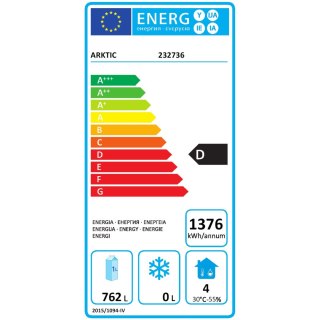 Szafa chłodnicza ze stali nierdzewnej Kitchen Line 2-drzwiowa GN2/1 420W 1300L