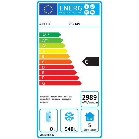 Szafa mroźnicza 2-drzwiowa Profi Line 6 x GN2/1 1260L - Hendi 232149